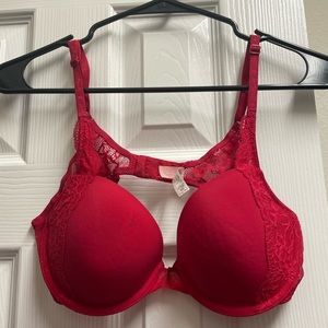 Red Victoria’s Secret Bra - Size 36B Angel’s Demi style